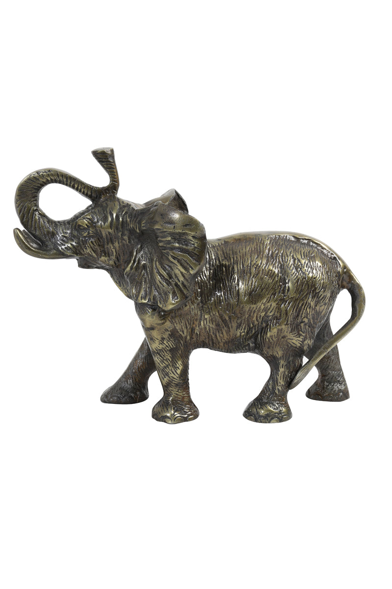Ornament WANYAMA olifant antiek brons