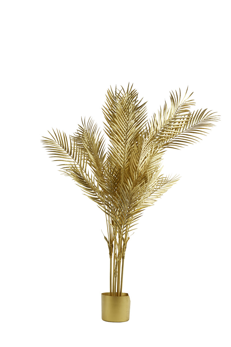 Light en Living Palmtree metallic goud 115 x 120