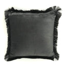 Sierkussen 45 x 45 Antraciet met franje