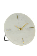 Light & Living Tafelklok MORENO marmer wit