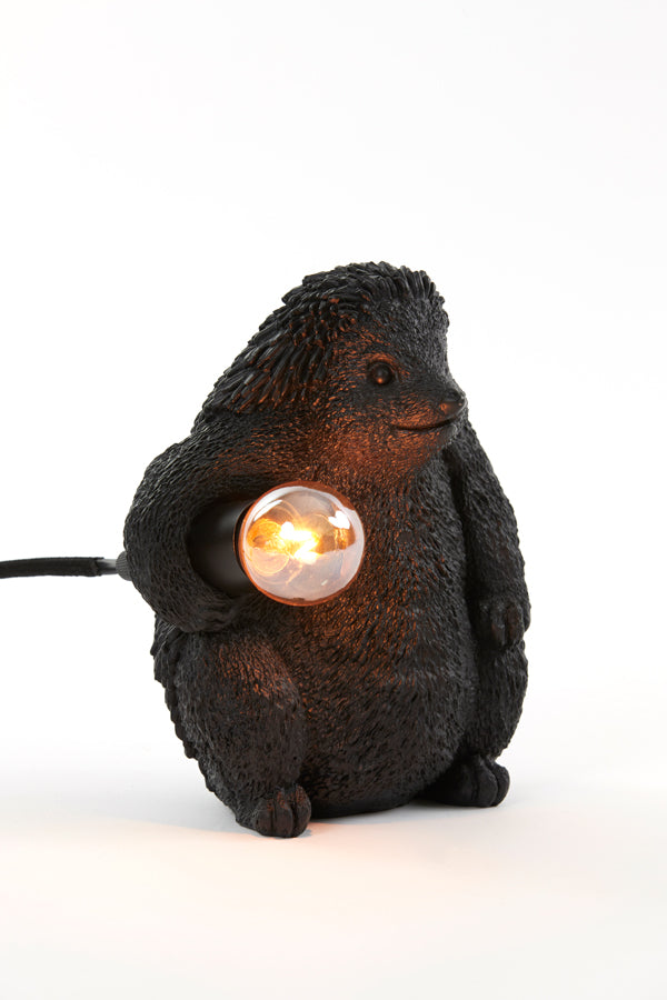Light & Living Tafellamp Hedgehog mat Zwart