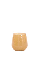 Theelicht SYLAS glas donker karamel