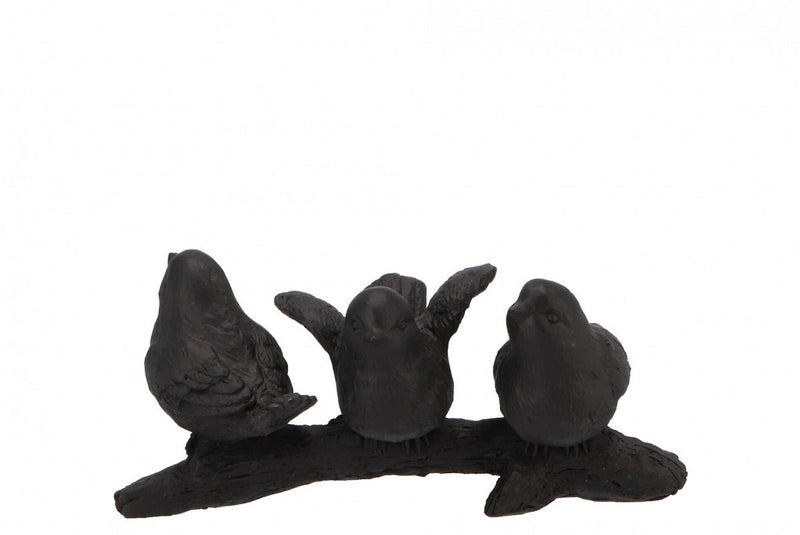 Daan Kromhout Design Vogeltjes op tak zwart