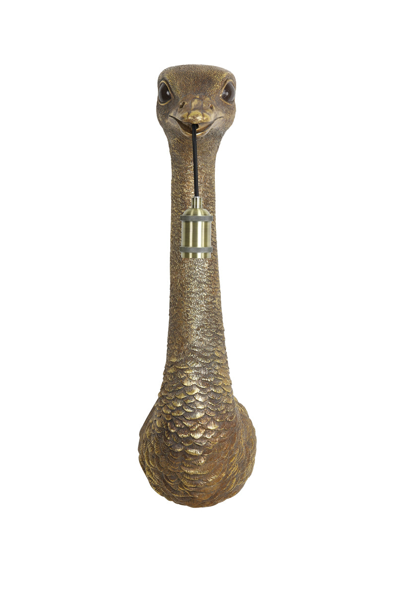 Wandlamp OSTRICH antiek brons