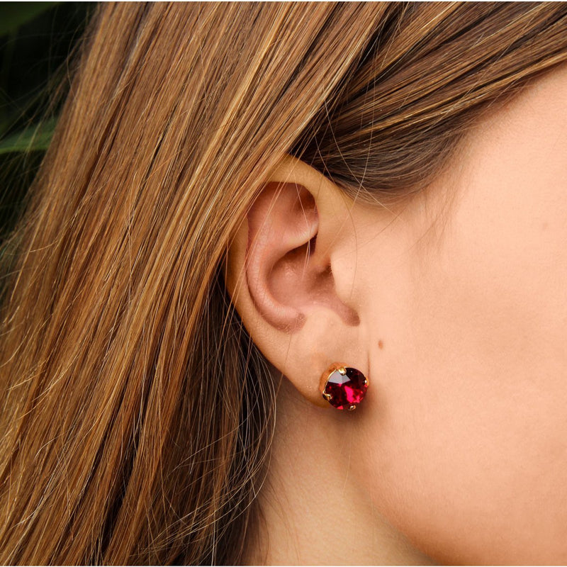 Siam Red Earpins