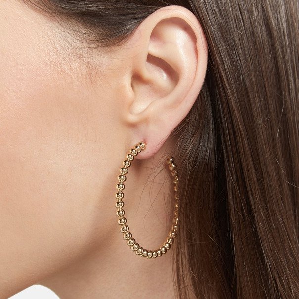 Divine Golden Bubble Hoops