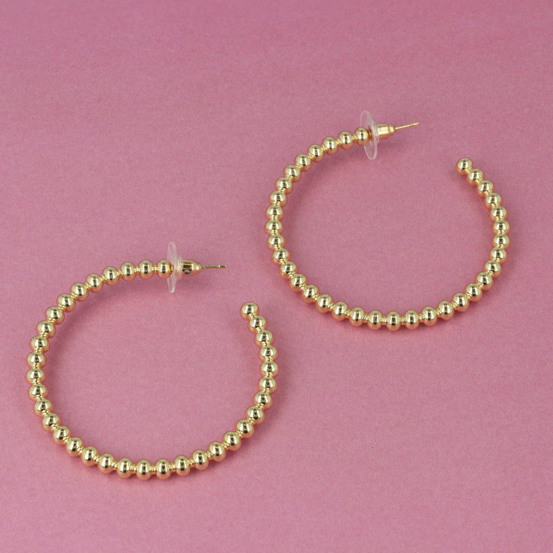 Divine Golden Bubble Hoops